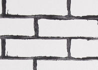 Fausse bâche de mur de briques blanche/frottement démontable de papier peint de vinyle de PVC - résistance