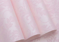 Flocage du papier peint européen de style de modèle floral rose pour la chambre à coucher, salon
