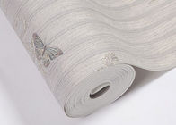 Papillon lavable rustique démontable de vinyle avec le papier peint de fleur pour la chambre à coucher
