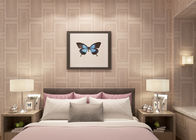 Modèle de relief étanche à l'humidité de plaid de rose de papier peint de vinyle pour la chambre à coucher