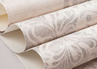 Revêtements muraux démontables de modèle floral crème, papier peint de décoration de chambre à coucher