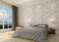 Papier peint imperméable de style campagnard de vinyle avec le modèle floral pour la chambre à coucher