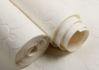 Surface moderne non tissée pure simple de troupeau de style de papier peint de blanc