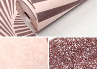La dispersion mauve de rose démontable moderne de papier peint de salon perle la technologie
