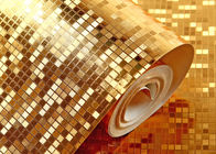 Le papier peint de luxe imperméable de décor avec le matériel de feuille d'or, OIN de la CE délivrent un certificat