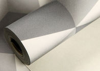 Colro gris 3D autoguident le papier peint démontable, papier peint moderne géométrique de l'effet 3D