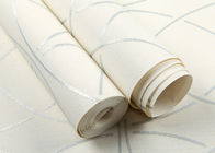 Papier non tissé de Wallcovering de beige, papier peint rayé moderne pour la chambre à coucher et salon