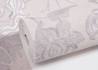 Papier peint démontable de chambre à coucher de pays de PVC/papier peint floral rose de ménage abordable