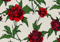 Papier peint floral non tissé de style de cru de rouge pour la décoration de pièce, qui respecte l'environnement