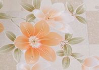 Grand papier peint démontable de papier peint d'impression florale/fleur de pays lavable, petit pain 0.53*10m/