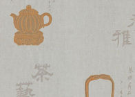 Le papier peint inspiré asiatique de style chinois, a mouillé le papier peint de relief de salle à manger