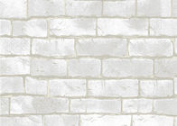 Le modèle qui respecte l'environnement de grain de la brique 3D de style chinois a gravé le Wallcovering en refief, matériel de PVC