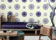 Papier peint inspiré asiatique/revêtements muraux de porcelaine de décoration bleue et blanche de pièce
