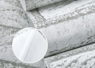 Brique blanche grisâtre de couleur imprimant le style moderne de papier peint auto-adhésif pour le salon