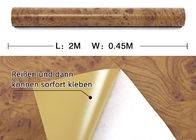 Grain en bois durable imprimant le papier peint auto-adhésif moderne de PVC, 0.45*10M