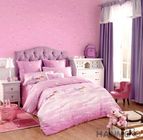 Papier peint démontable de chambre à coucher de petites filles, papier peint rose de chambre à coucher de filles
