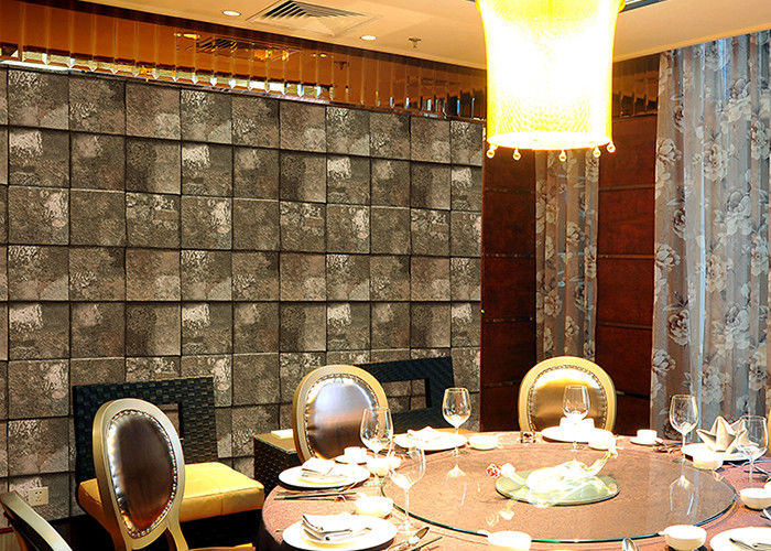 Embossed Stone Effect Contemporary Bedroom Wallpaper For Tv Wall Background