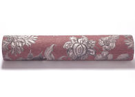 Papier peint inspiré asiatique imperméable avec le modèle floral de relief, petit pain 0.53*10m/