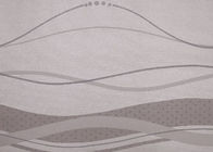 Papier peint contemporain de chambre à coucher de revêtements muraux démontables gris avec la ligne modèle de courbe
