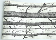 Revêtements muraux contemporains avantageux d'arbre de bouleau/papier peint pour le salon 0.53*10M