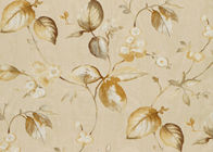 Jaune de relief profond floral de papier peint de salon de PVC de basse inflammabilité